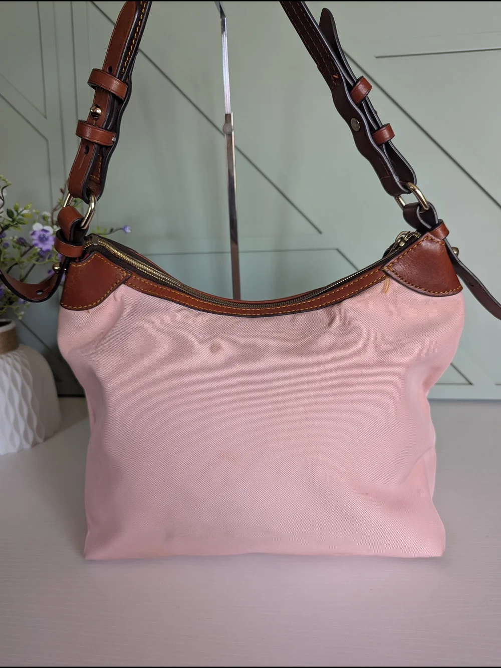 Dooney & Bourke Pink Shoulder Hobo Bag